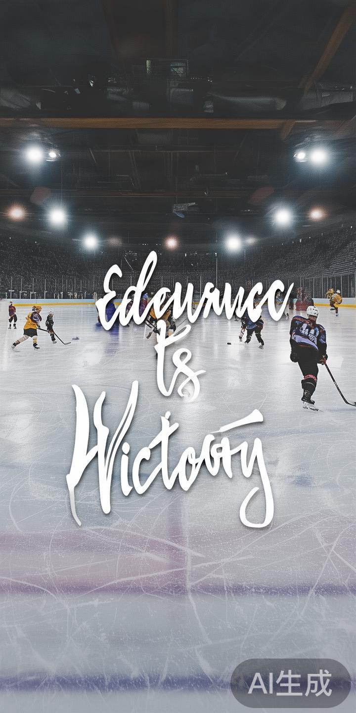 探索无限精彩突破冰球壁纸,打造激励十足的视觉盛宴 个性化励志语句融入冰球元素
在冰球图片上结合激励